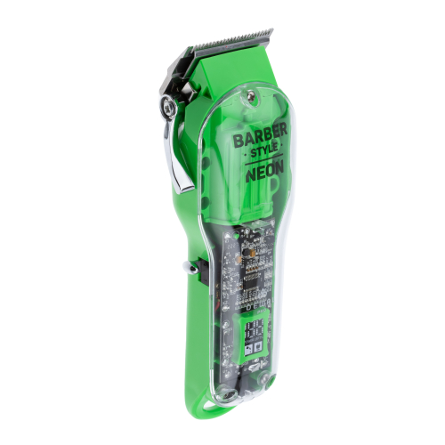 Hair clipper BARBER STYLE NEON GREEN DEWAL 03-081 Green